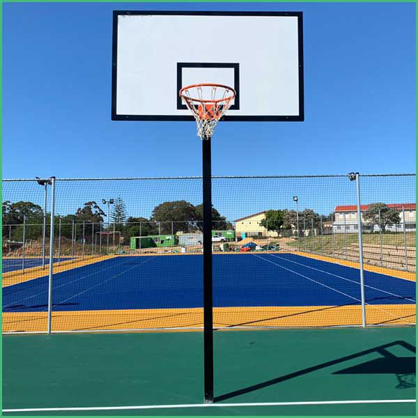 Competition Basketball Post and Hoop