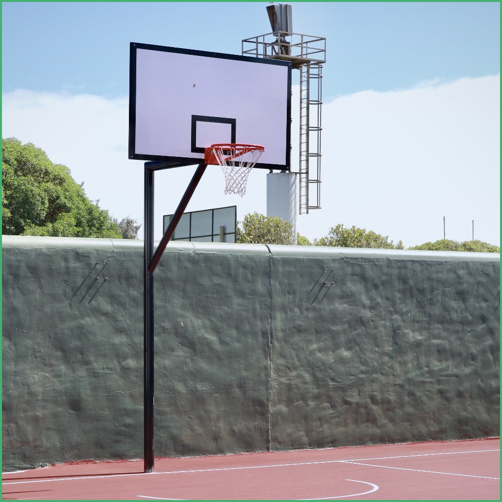 Competition Basketball Post and Hoop