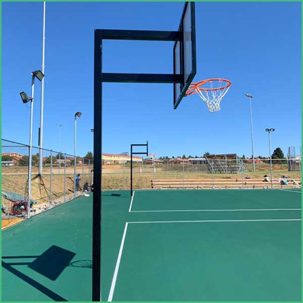 Competition Basketball Post and Hoop