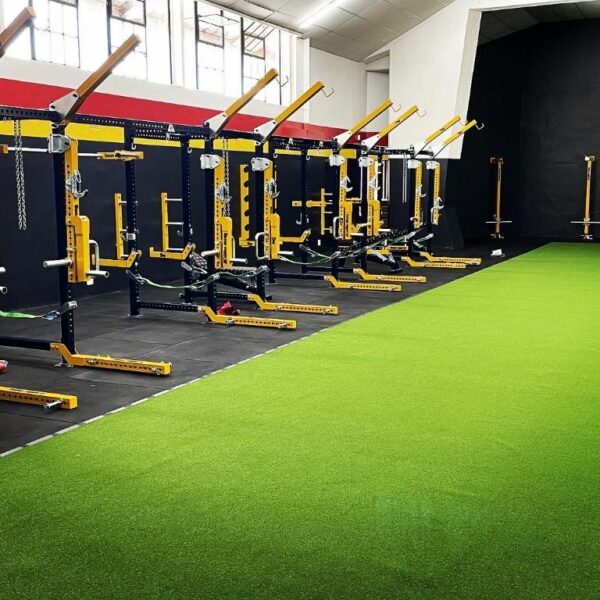 Gym Flooring - Rubber tiles and synthetic turf