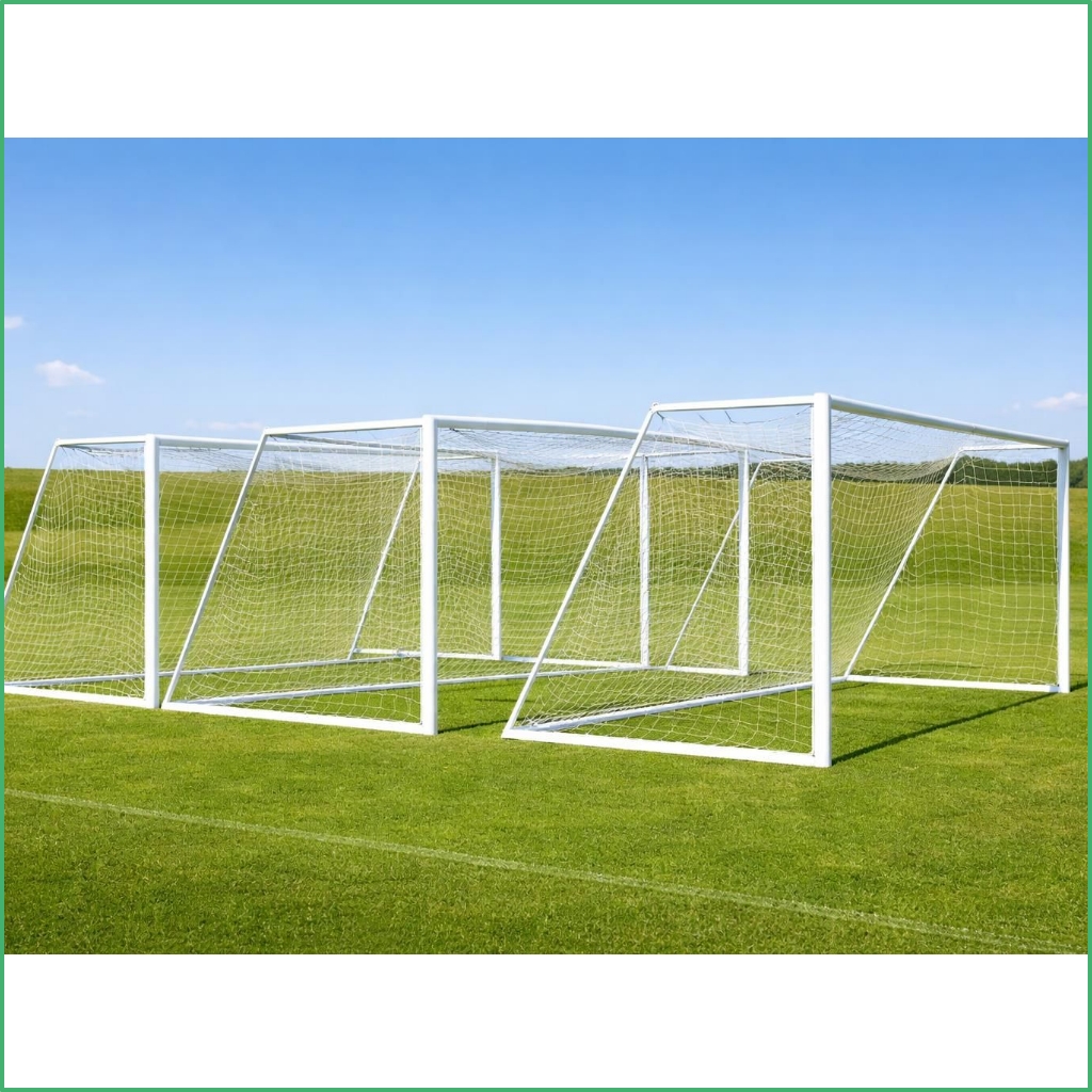 Soccer goal FIFA size Aluminium, powder coated